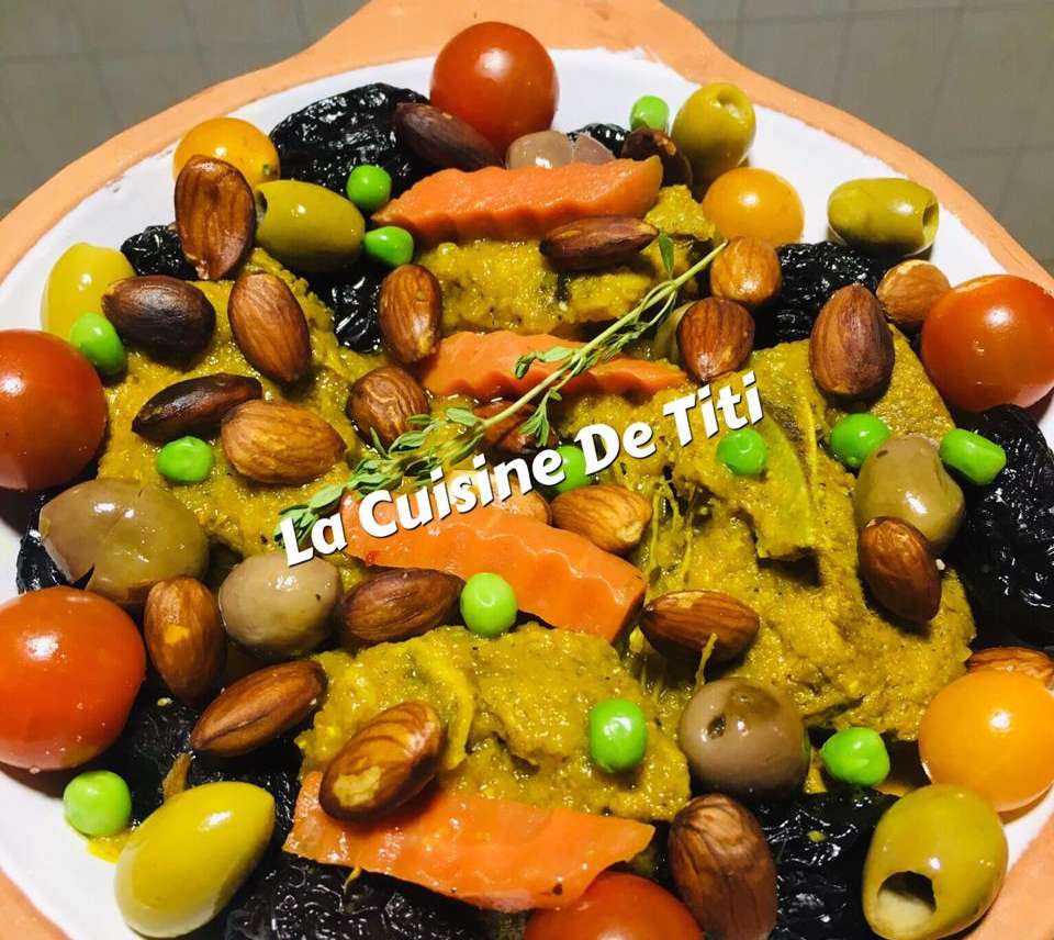 Recette :Tajine de mouton aux pruneaux et d’amandes revisité par Chef Titi