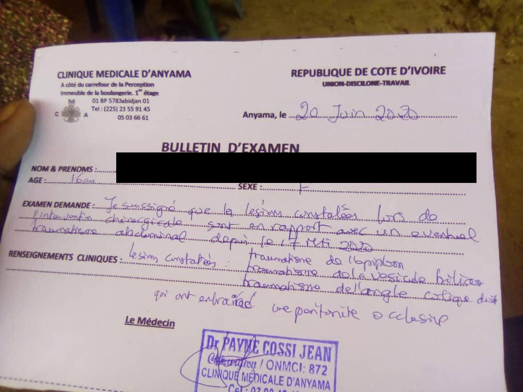 Côte d’Ivoire/Agression sexuelle: une fille de 16 ans décède à Ebimpé