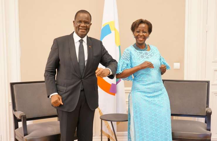 Francophonie : tête-à-tête entre Amadou Soumahoro et Louise Mushikiwabo à Paris
