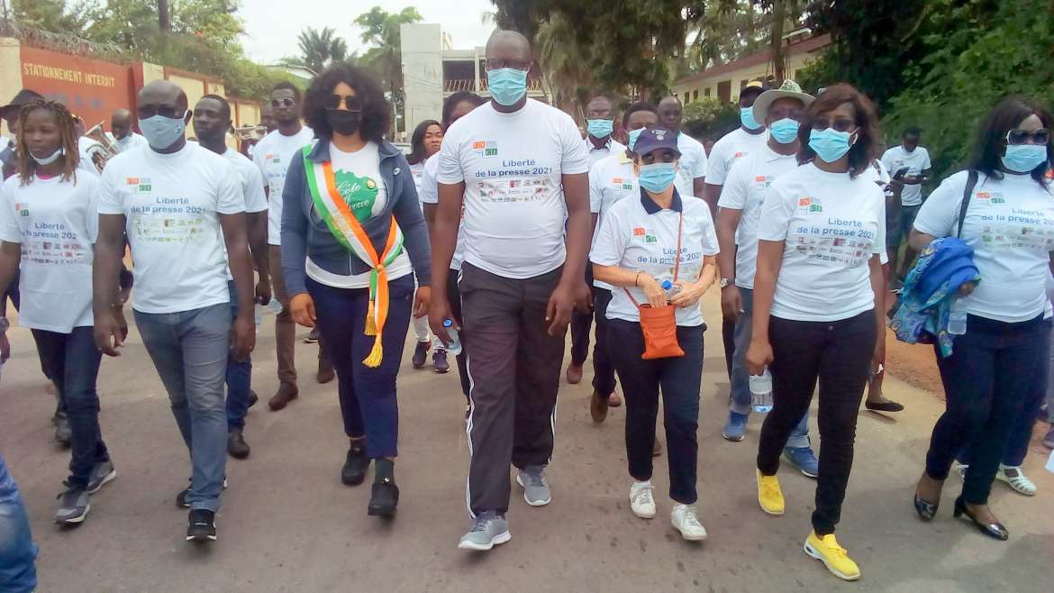 Côte d’Ivoire : les journalistes marchent pour la liberté de la presse
