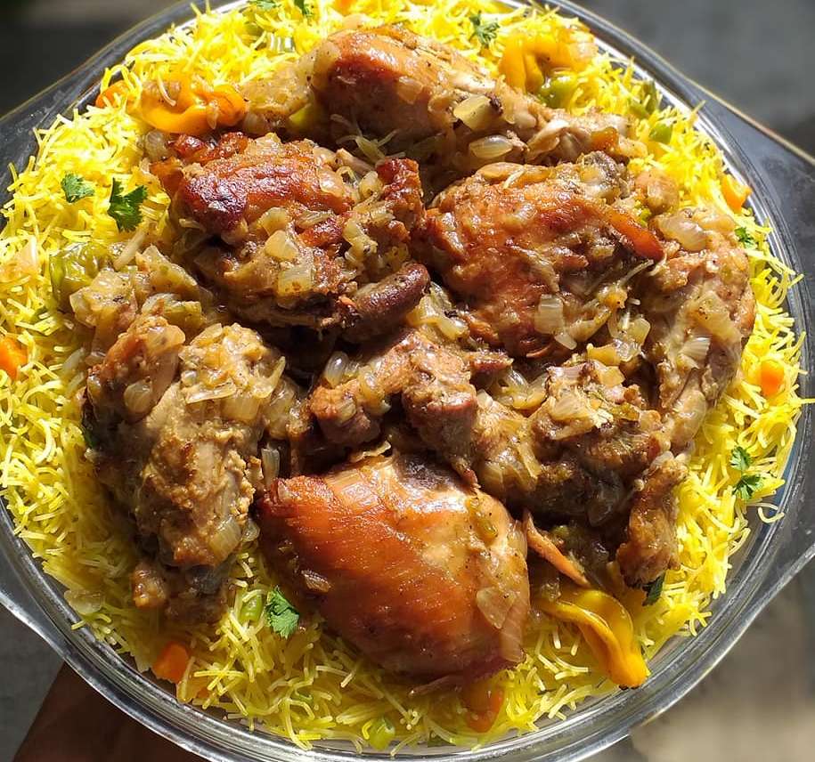 Recette : Vermicelles au curry et au poulet