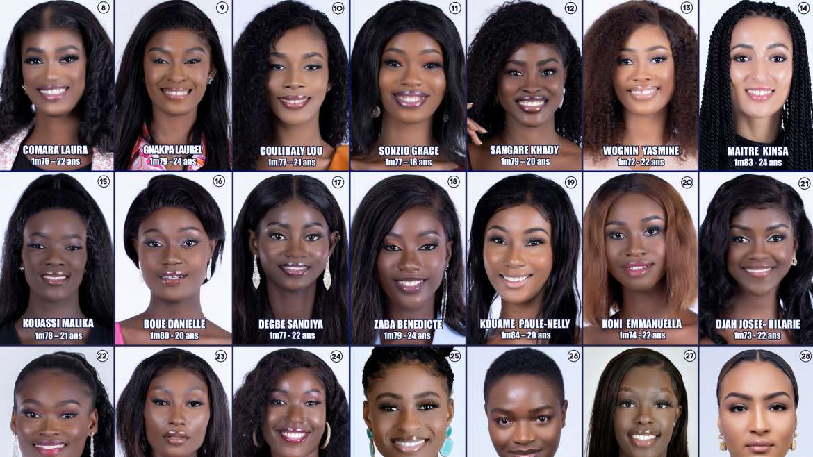Miss Côte d’Ivoire 2022 : les prétendantes à la couronne connue