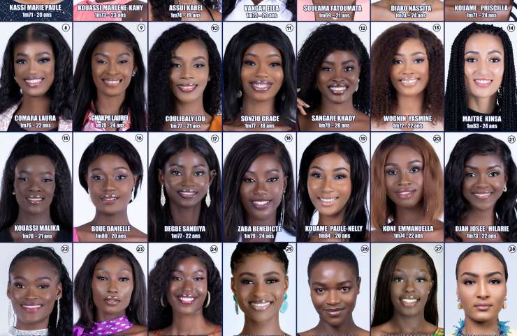 Miss Côte d’Ivoire 2022 : les prétendantes à la couronne connues