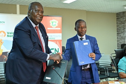Une convention signée à Abidjan sur la mise en œuvre du dispositif de volontariat