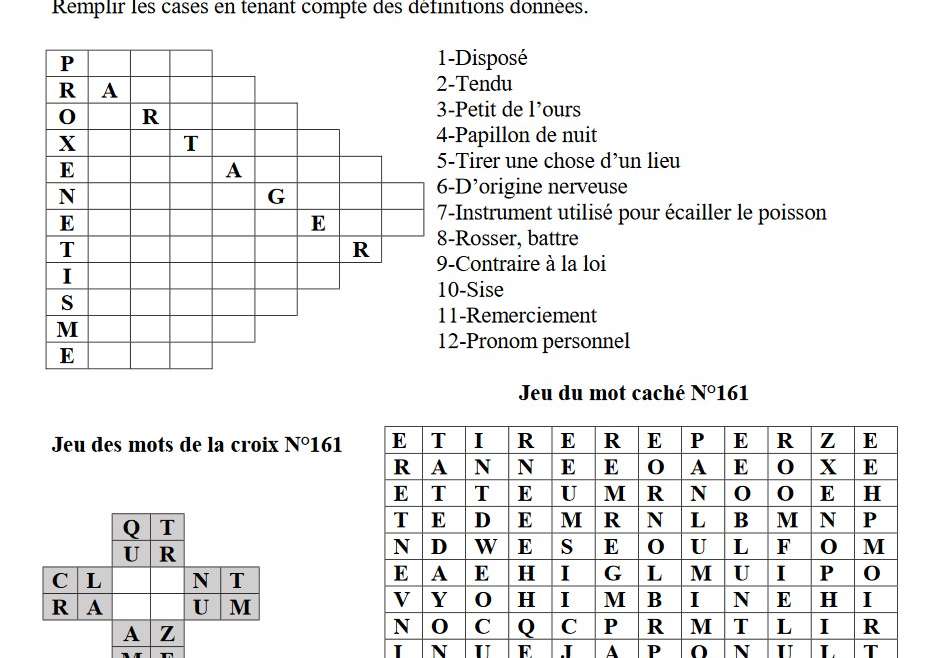 Jeux et divertissement 161